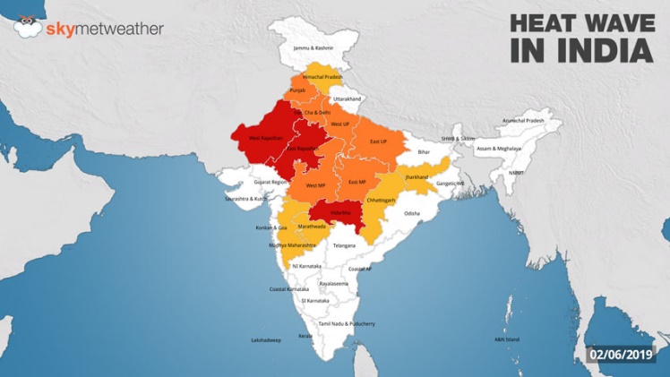 Which Part Of India Does Experience The Highest During Range Of Temperature And Why